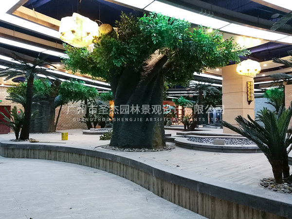 内蒙古乌兰察布永亮温泉水世界仿真植物造景