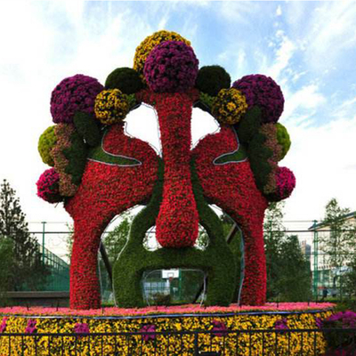 大型京劇臉譜綠雕