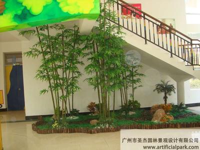 室內仿真竹子圖片