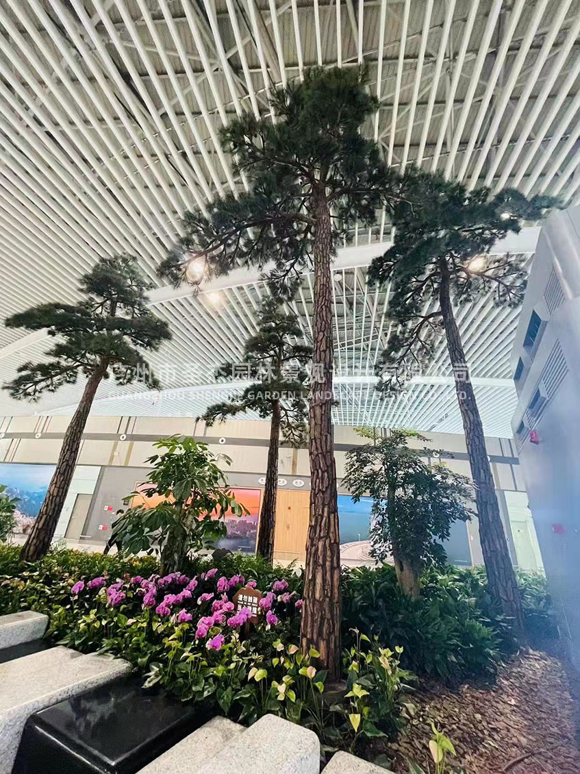山東青島膠東國際機場仿真樹、仿真植物園林造景12.jpg